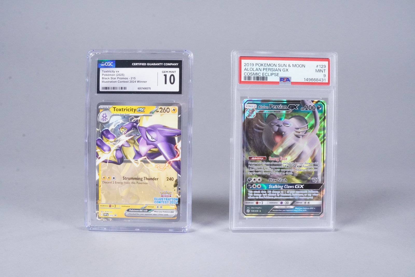 2 Pokemon cards graded: 2 Pokemon cards, graded. PSA CGC
