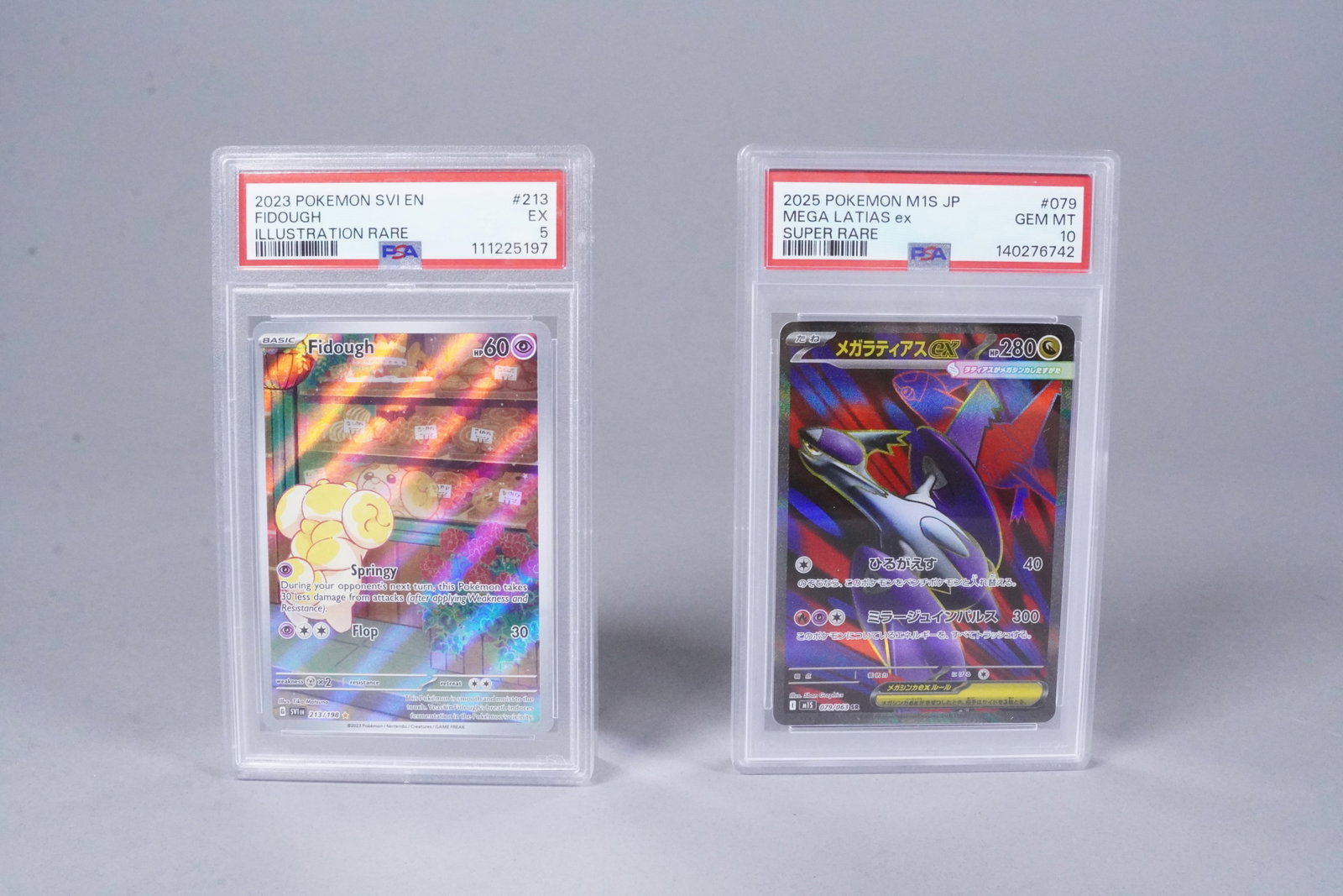 2 Pokemon cards graded PSA: 2 Pokemon cards graded PSA.