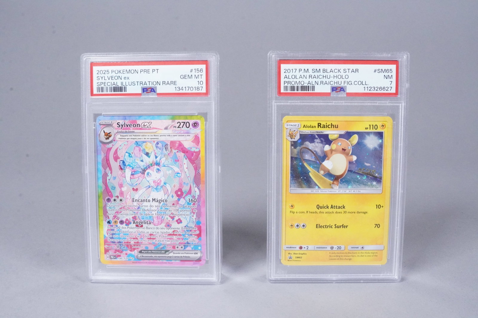 2 Pokemon cards graded PSA: 2 Pokemon cards graded PSA.