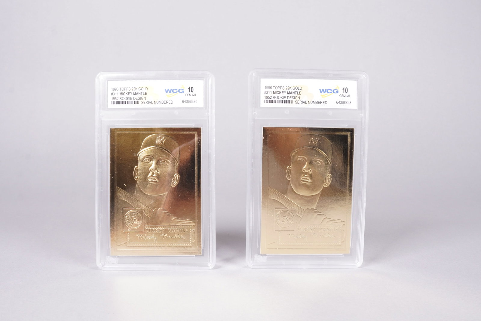 2 Mickey Mantle cards estate: 2 Mickey Mantle cards. From an estate. All sales are final, no return.