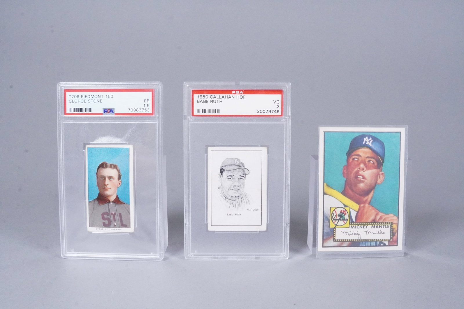 3 baseball cards estate (1 of 6)