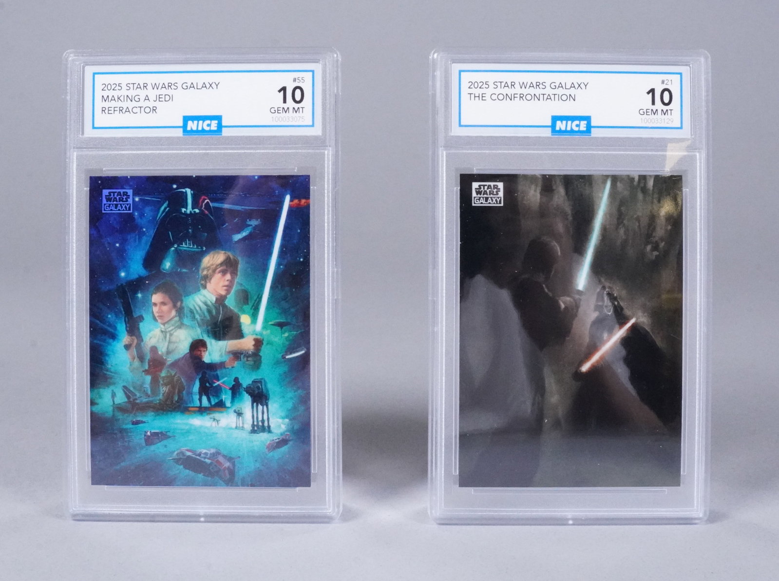 2 Star Wars card: 2 Star Wars card, as is.