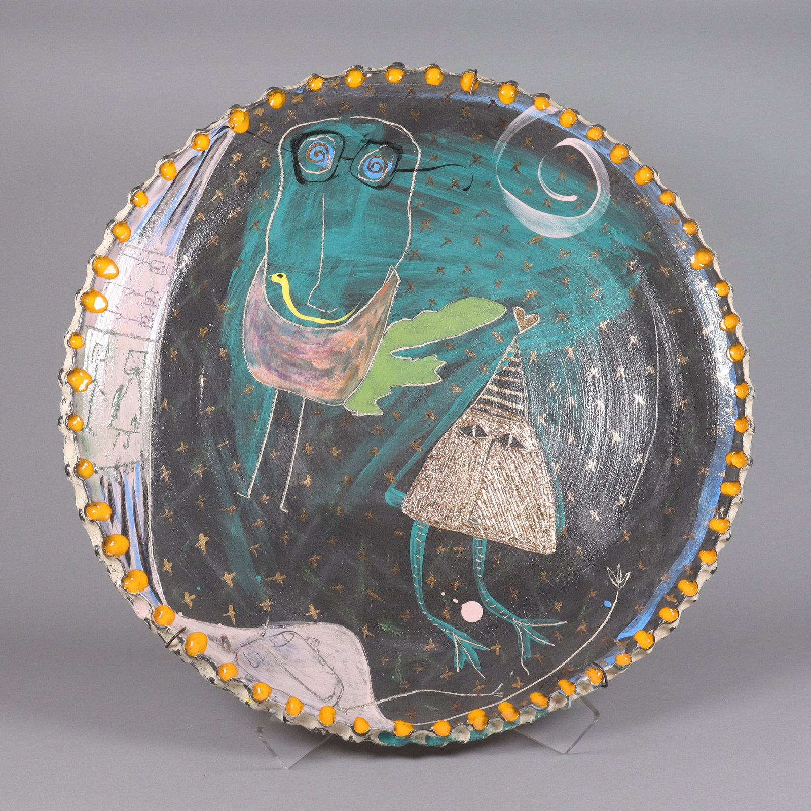 Suzie Ketchum 1983 vintage plate: Suzie Ketchum 1983 vintage plate, Mid Summer Nights Dream. H: 2.3" x W: 24."