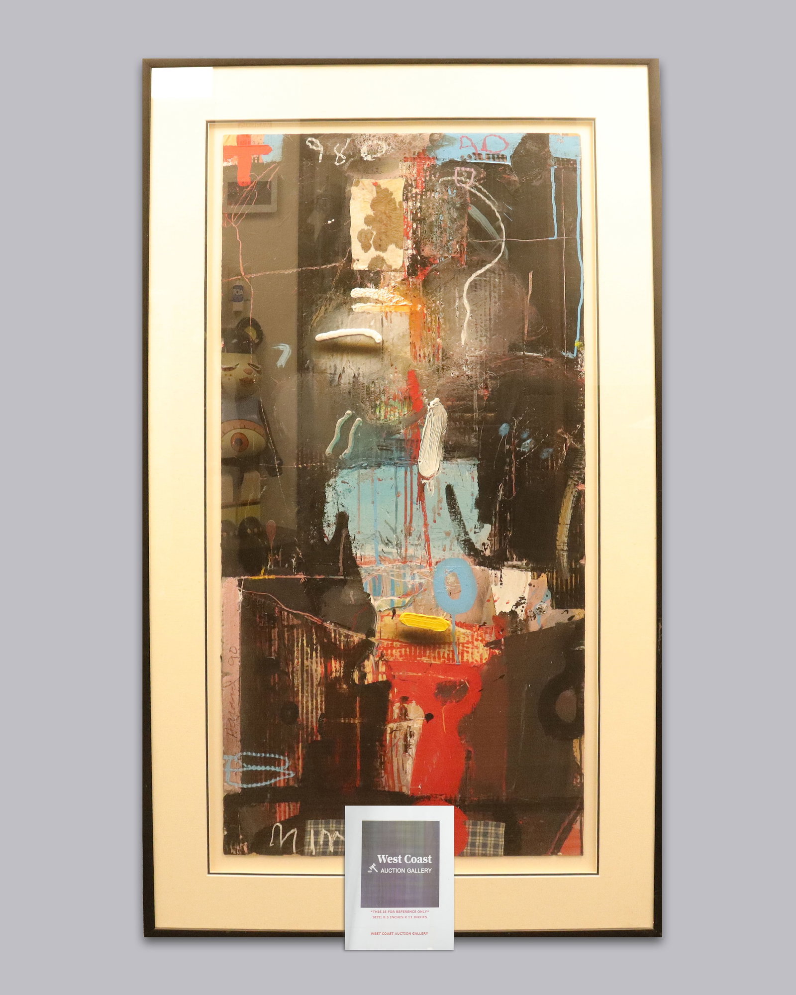 James Havard Mimbres 1990 mixed media art original artwork. - 2