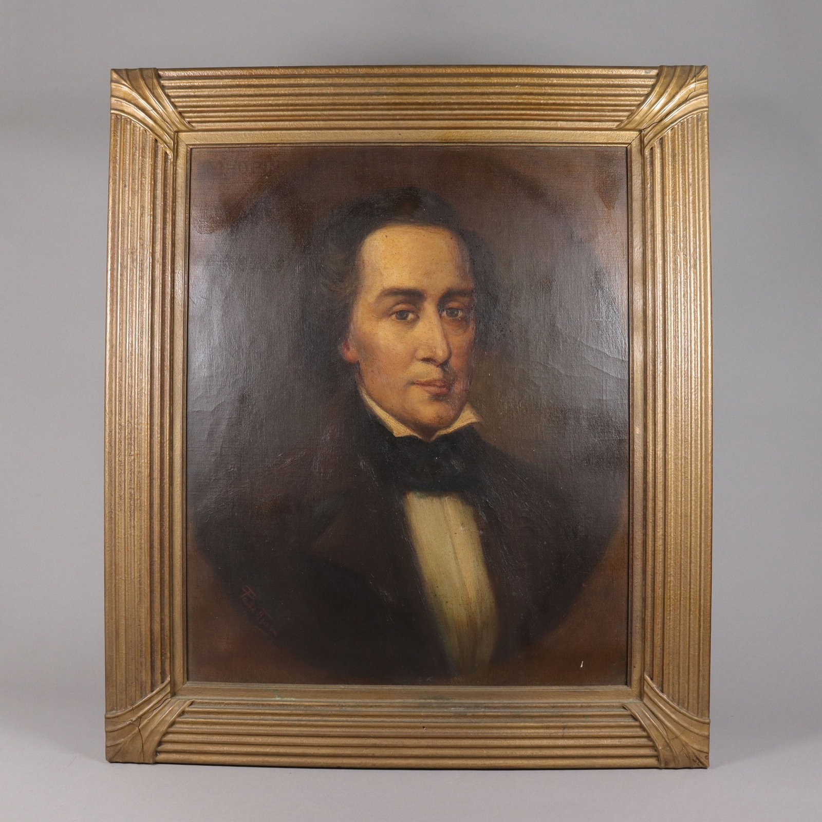 Baron Paszthory antique oil painting: Baron Paszthory antique oil on canvas painting. H: 30.5" x W: 26.5."