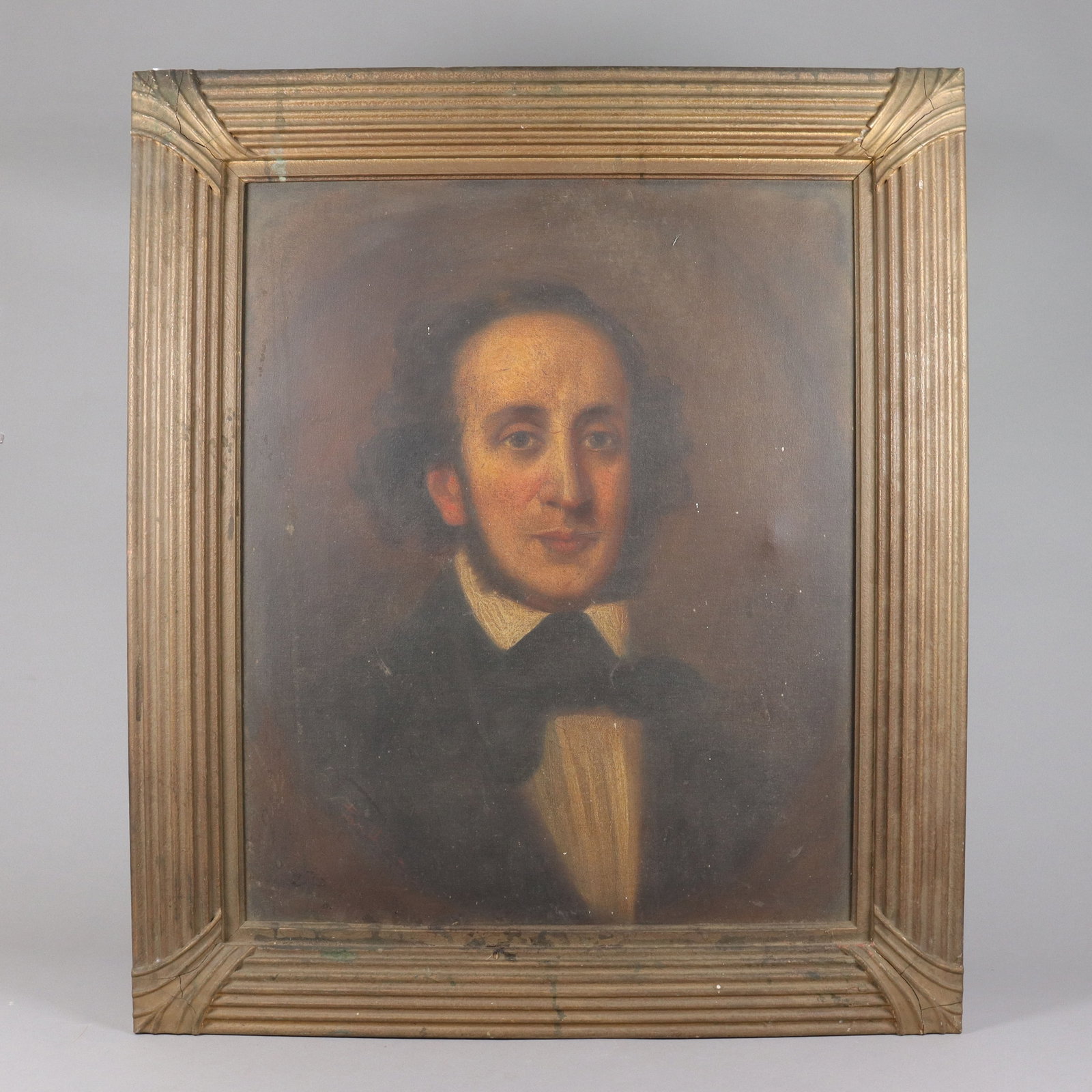 Baron Paszthory antique oil painting: Baron Paszthory antique oil on canvas painting. H: 30.5" x W: 26.5."