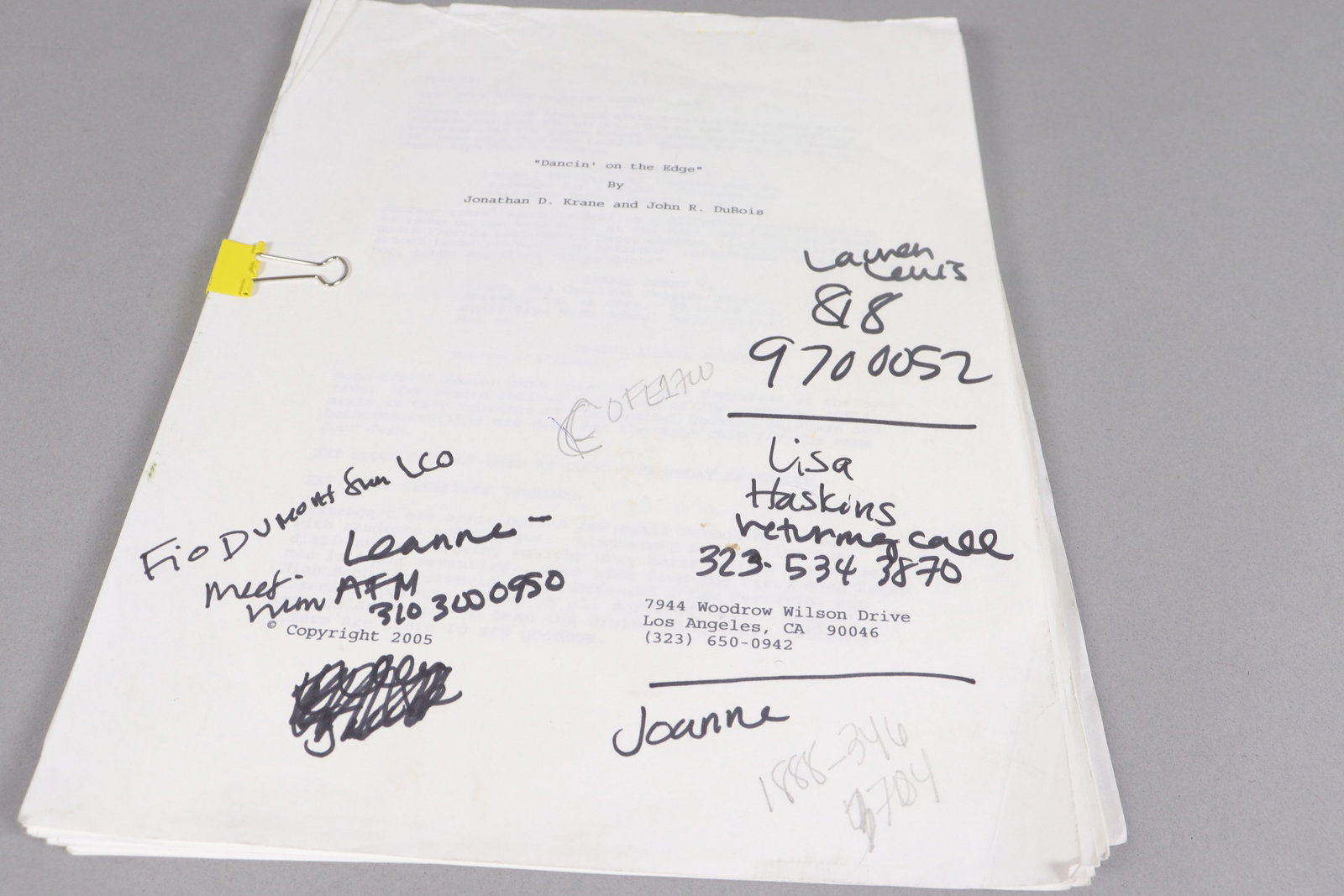 Lots movie scripts - 5