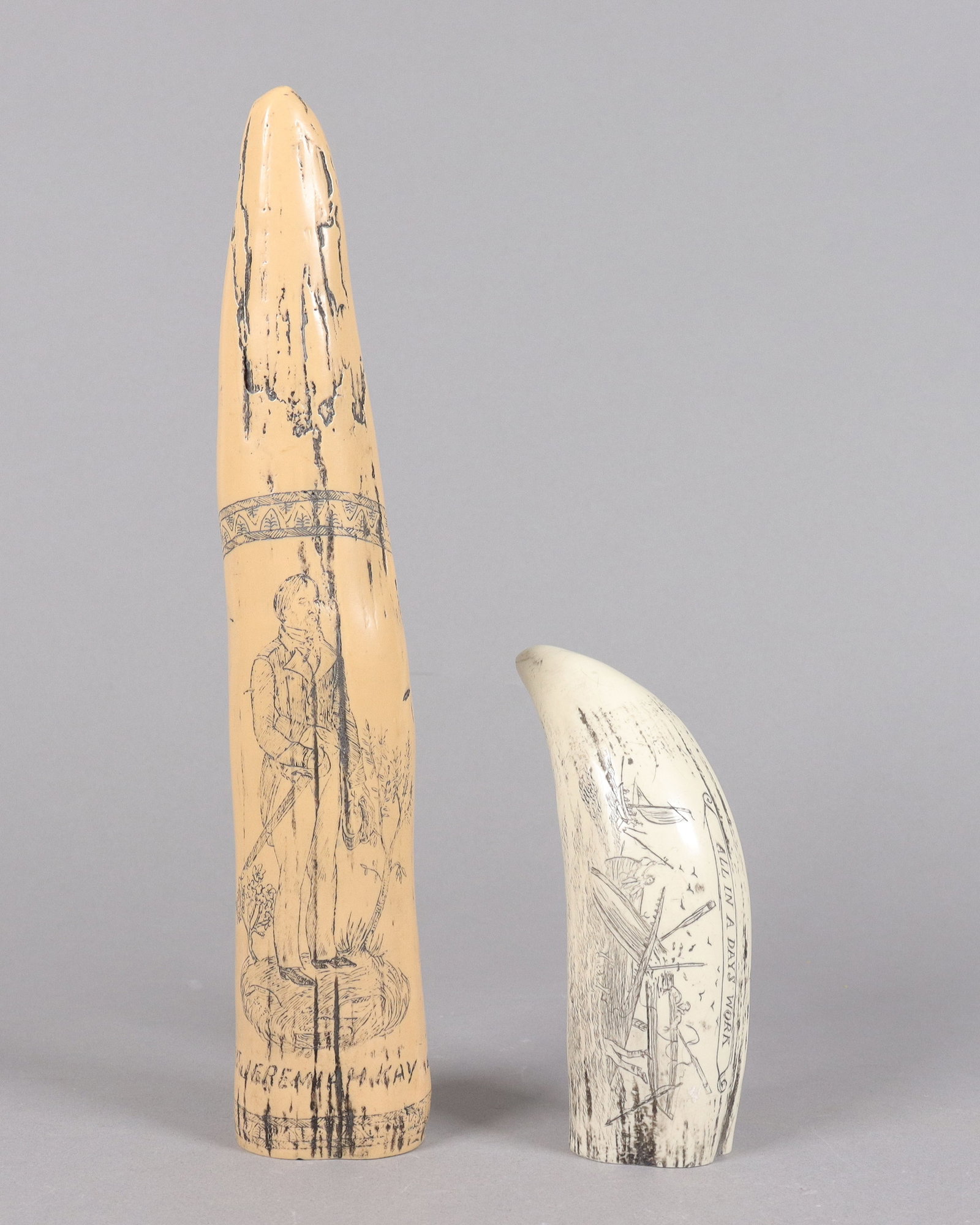2 estate large carvings ungraded: 2 estate large carvings. We do not guarantee its material, grading, age, or engravings. All sales are final, no return.