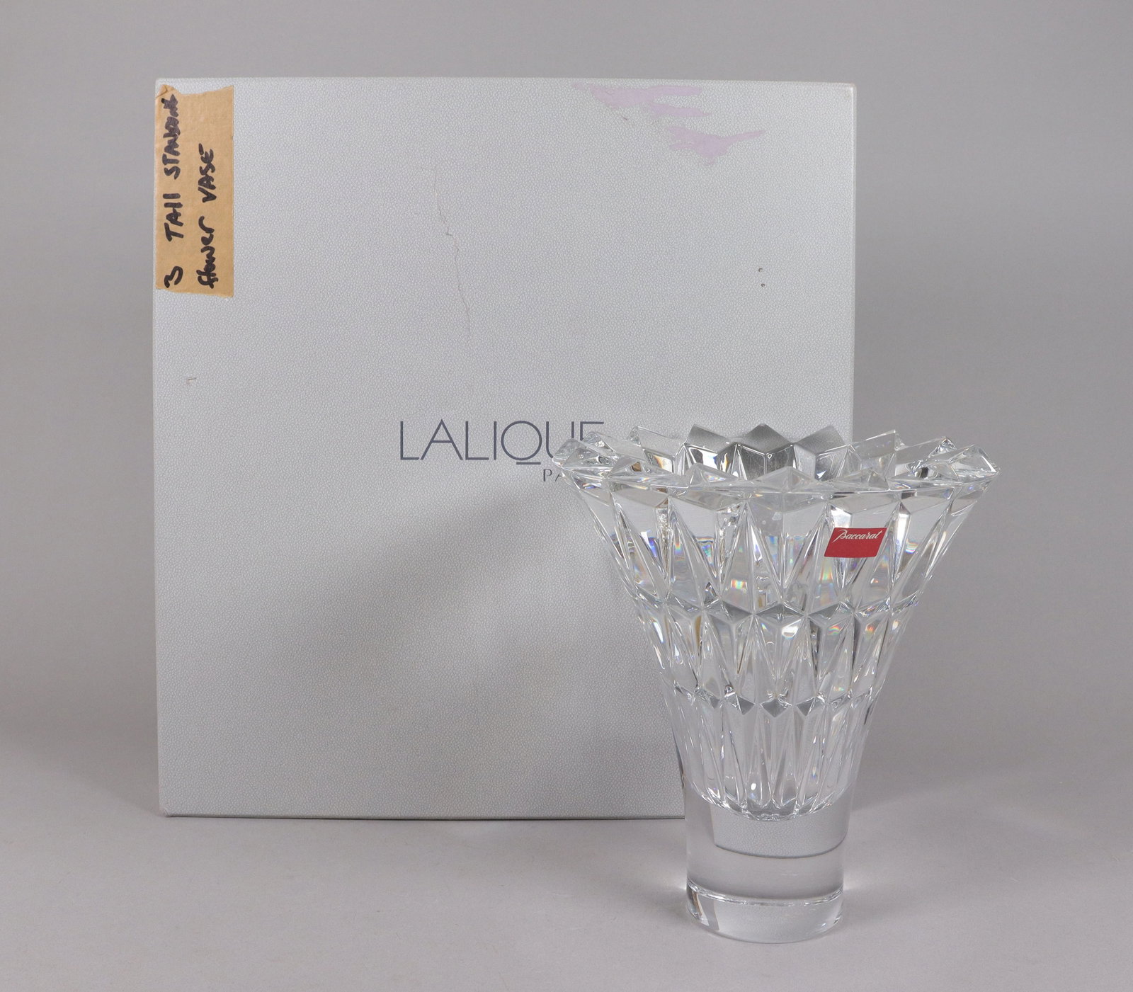 Baccarat fine tall crystal vase (1 of 7)