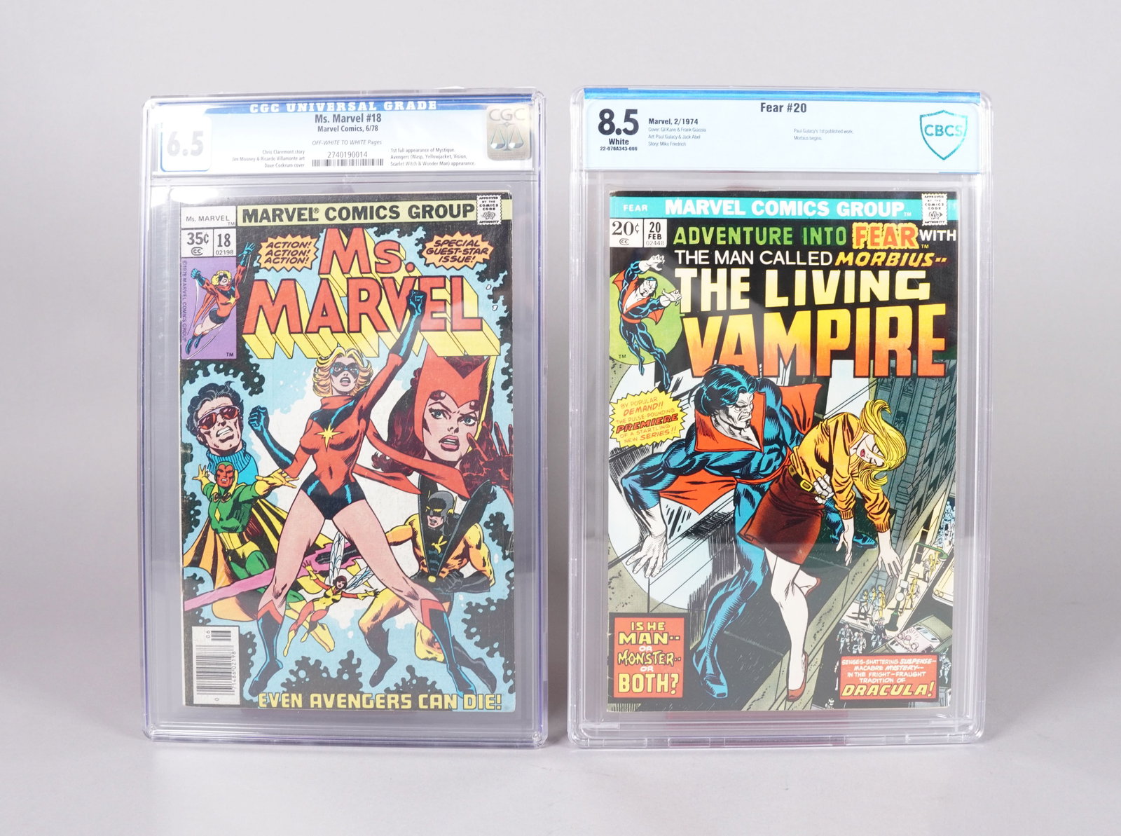 2 Marvel fine comics CGC: 2 Marvle fine comics, CGC graded.
