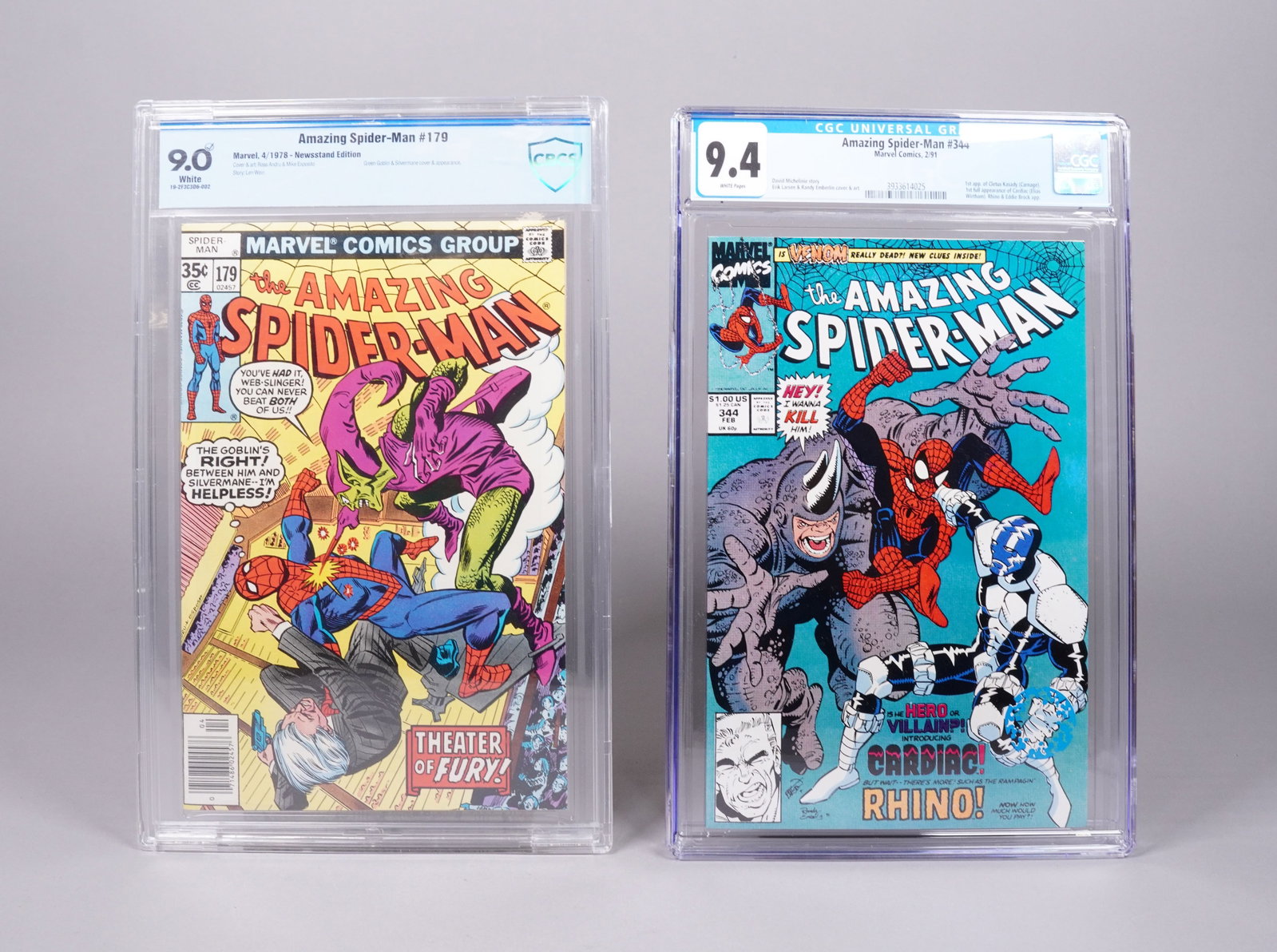 2 Amazing Spiderman comic book CGC: 2 Amazing Spiderman comic books, CGC graded.
