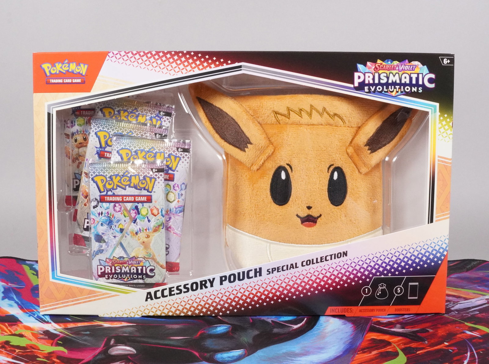 5 Pokemon sealed packs prismatic box: 5 Pokemon sealed packs Prismatic Evolutions box.
