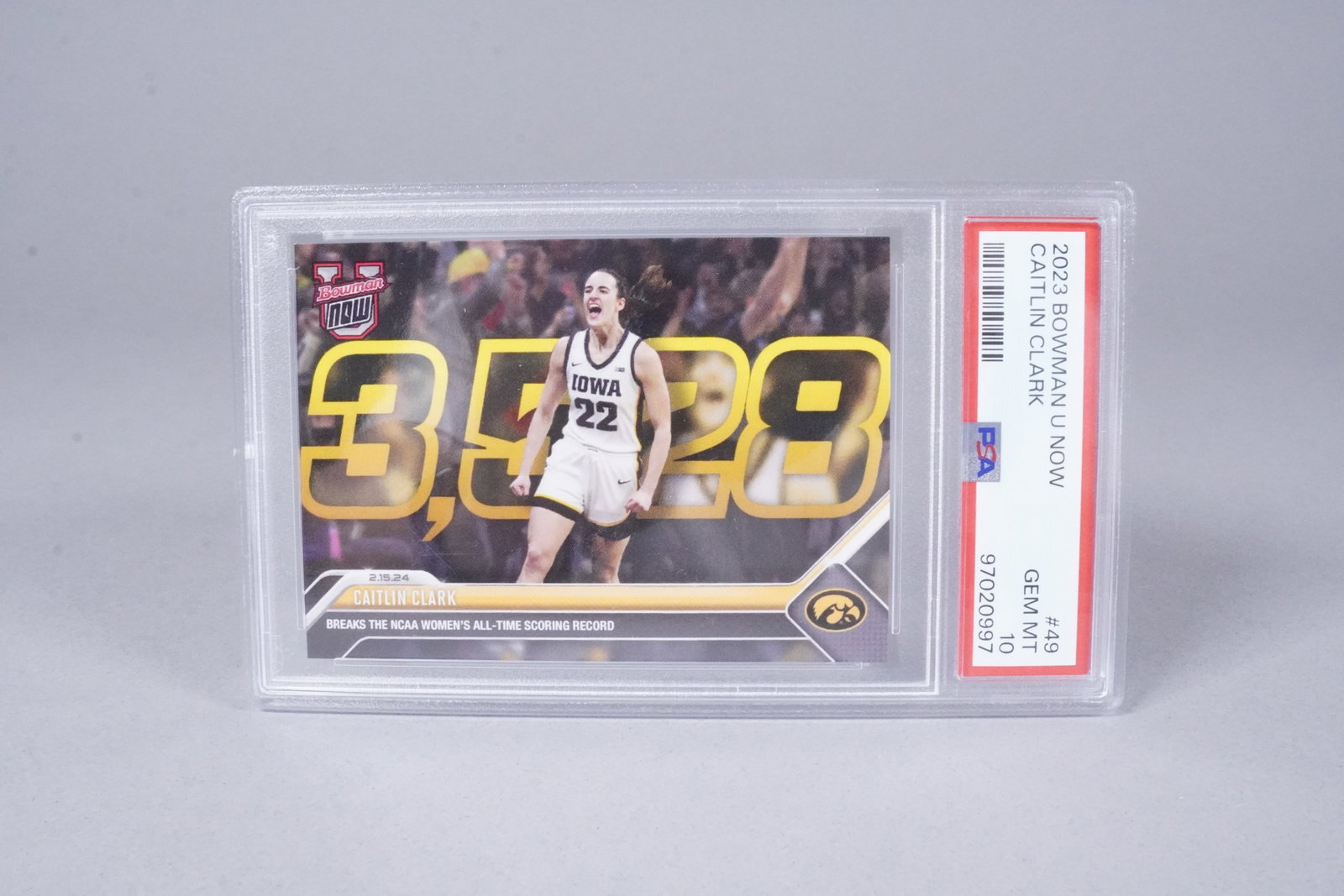 2 Caitlin Clark card PSA - 3