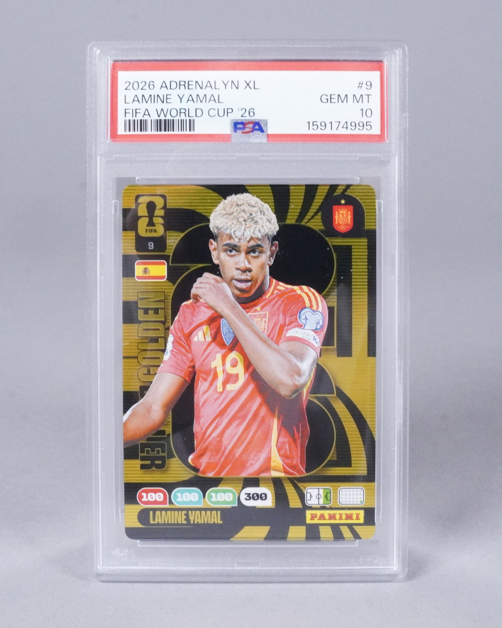 2026 Lamine Yamal World Cup card PSA 10: 2026 Lamine Yamal World Cup card, PSA 10.