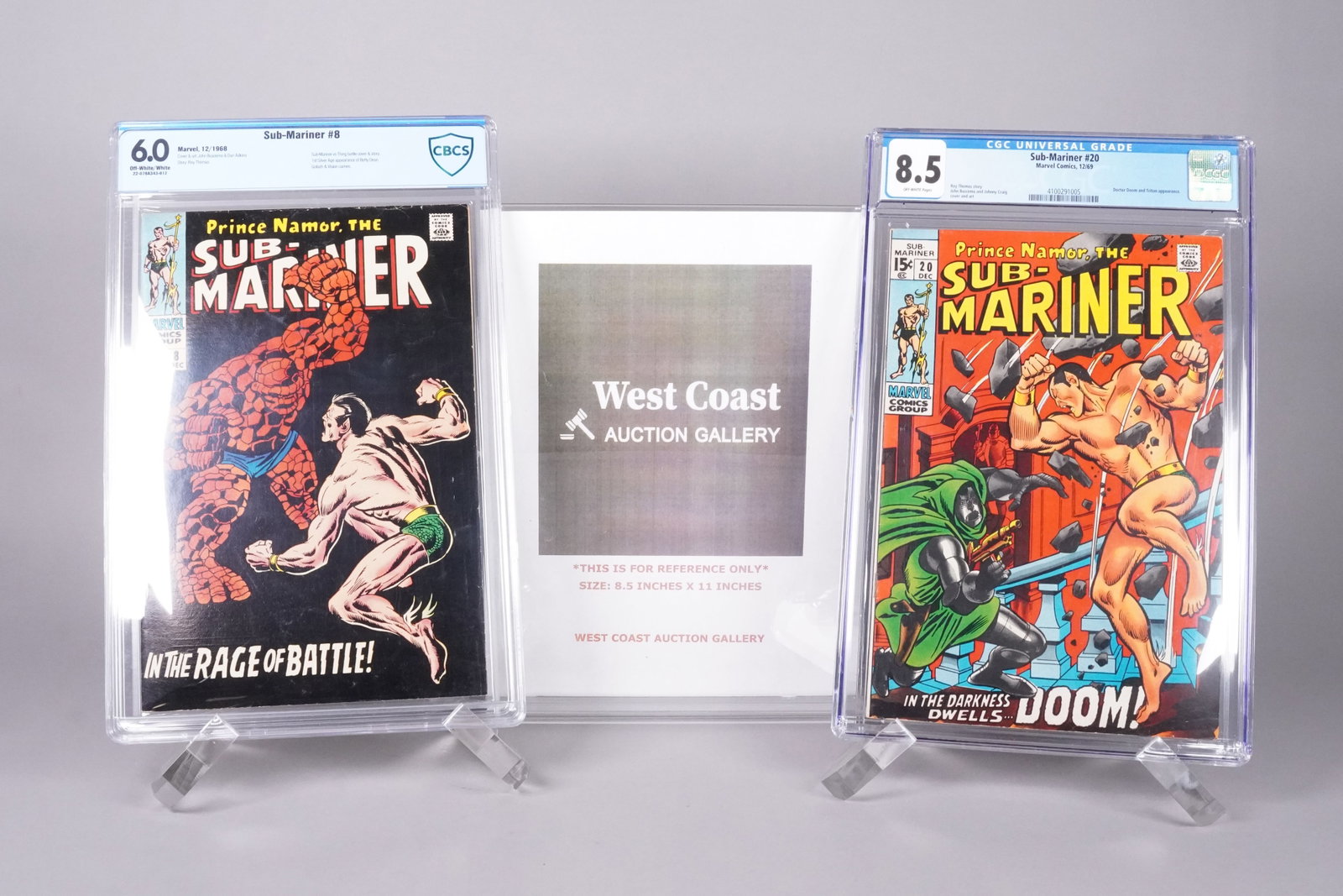 2 Submariner comic book CGC - 2
