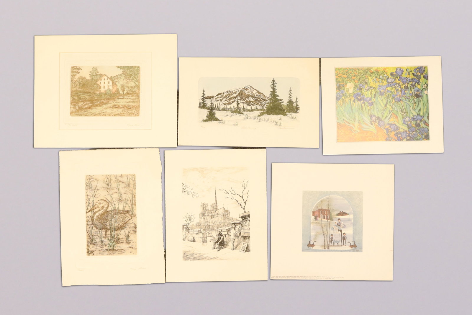 Lots vintage art: Lots vintage art, some are signed, from an estate.