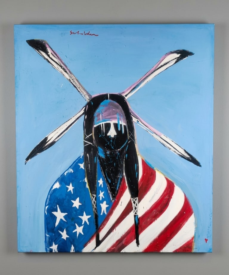Fritz Scholder oil painting exhibit (1 of 11)