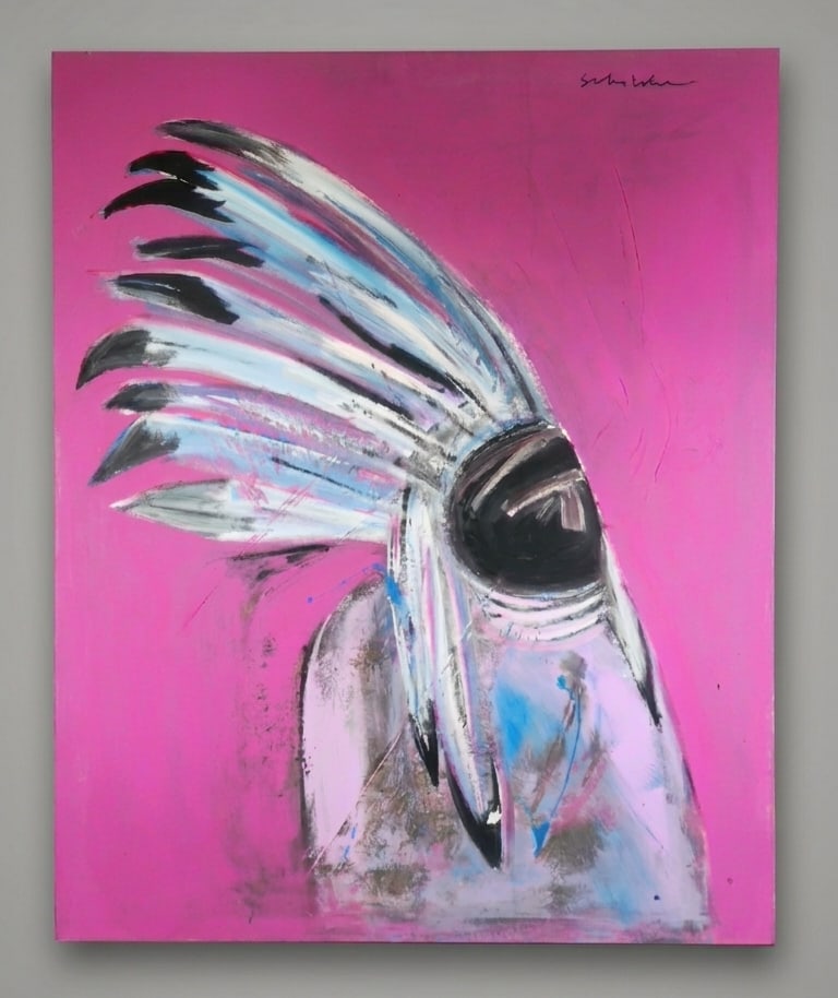 Fritz Scholder oil painting estate (1 of 8)