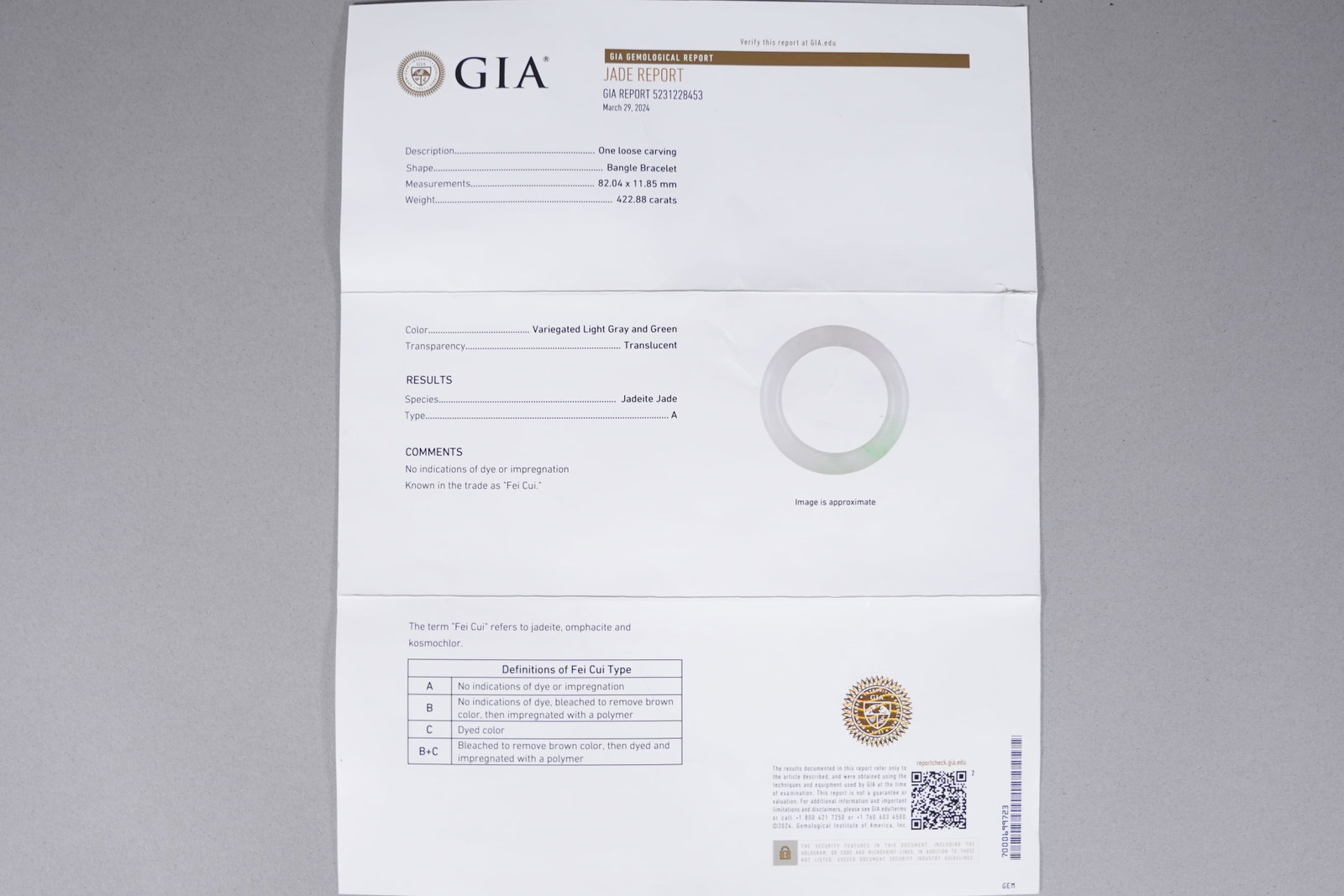 GIA certified natural bangle - 7