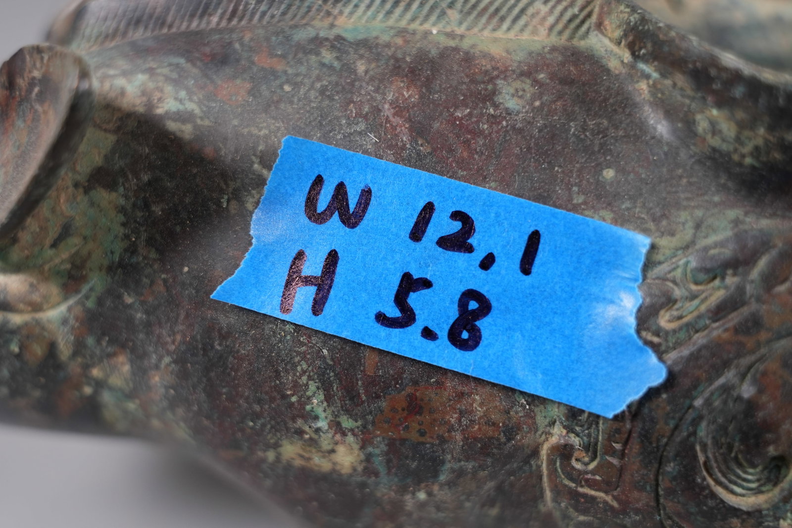 2 Chinese bronze finials - 7
