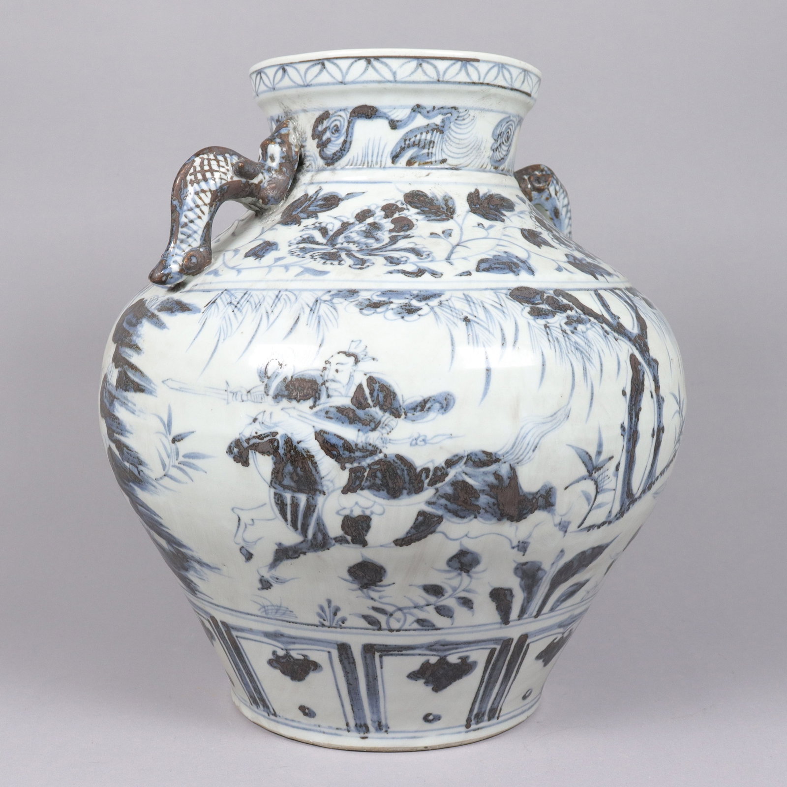 Chinese fine massive jar - 3