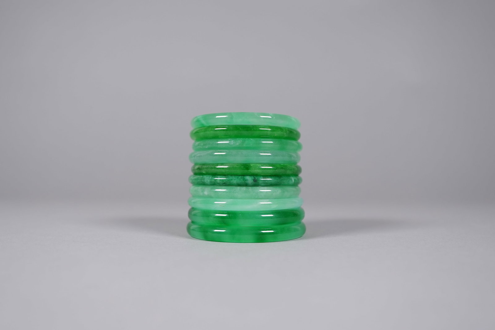 Lots Chinese fine green bangles - 5