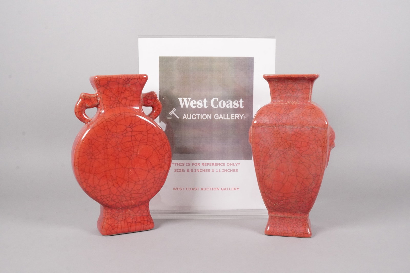 2 Chinese red vase - 2
