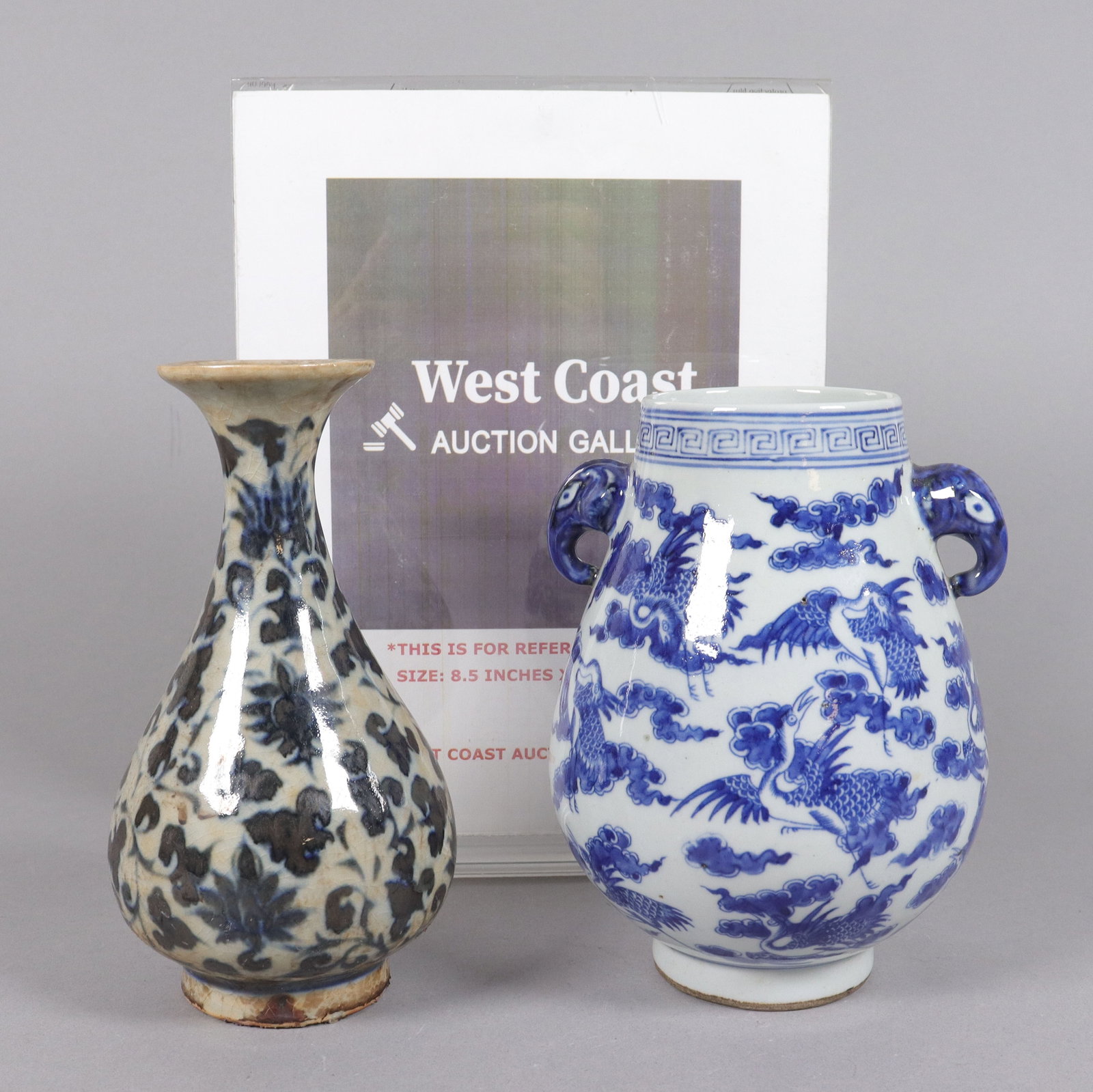 2 Chinese b/w vase - 2