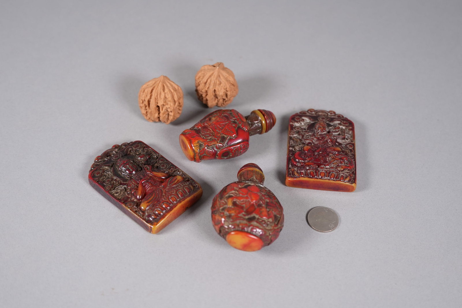 Lots Chinese carved items - 2