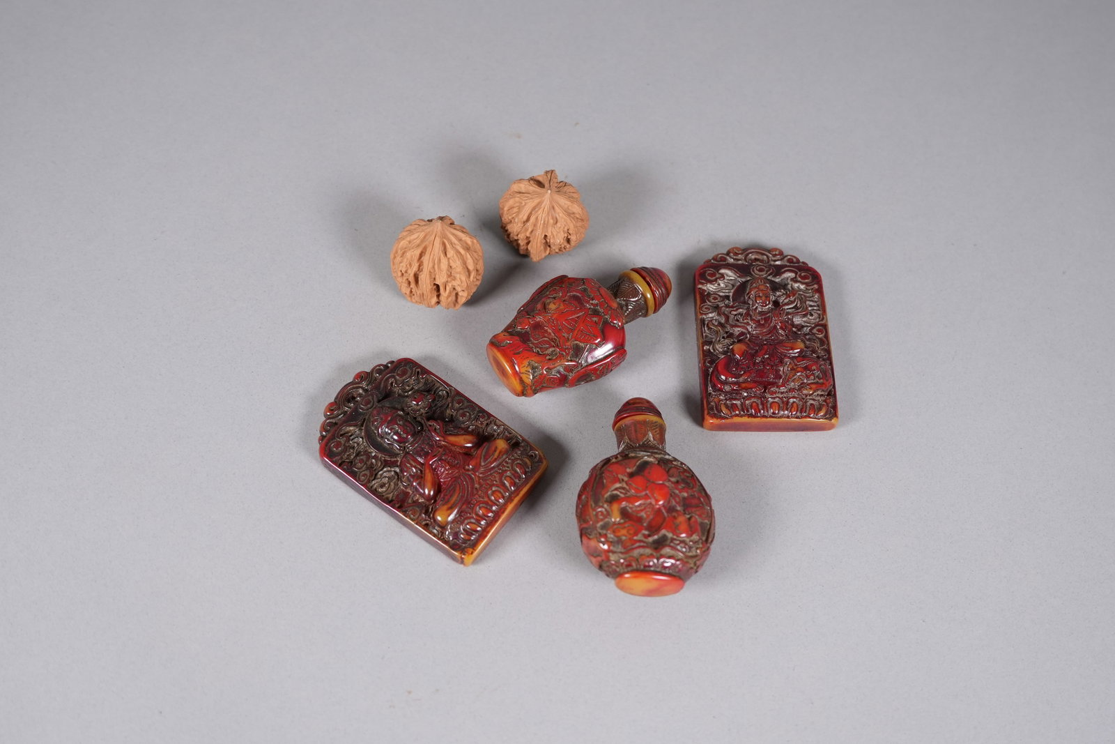 Lots Chinese carved items - 3