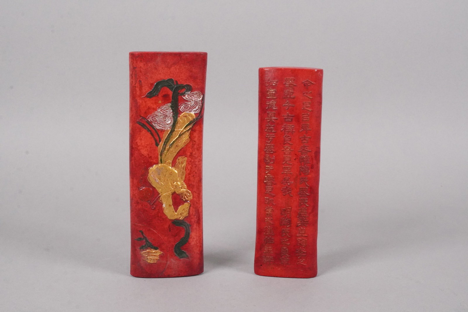 Lots Chinese ink sticks: Lots Chinese ink sticks. Lagest H: 6.5" x W: 2.2."