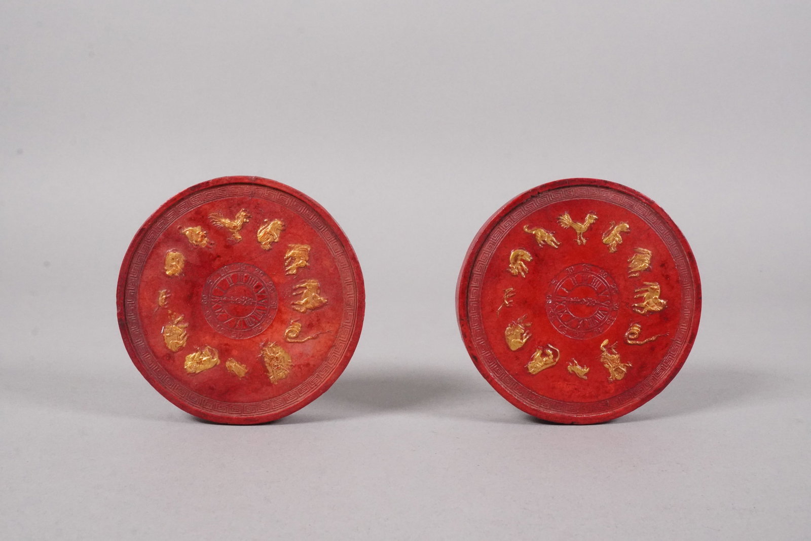 Lots Chinese fine carved ink: Lots Chinese fine carved ink. H: 0.5" x W: 3.2."