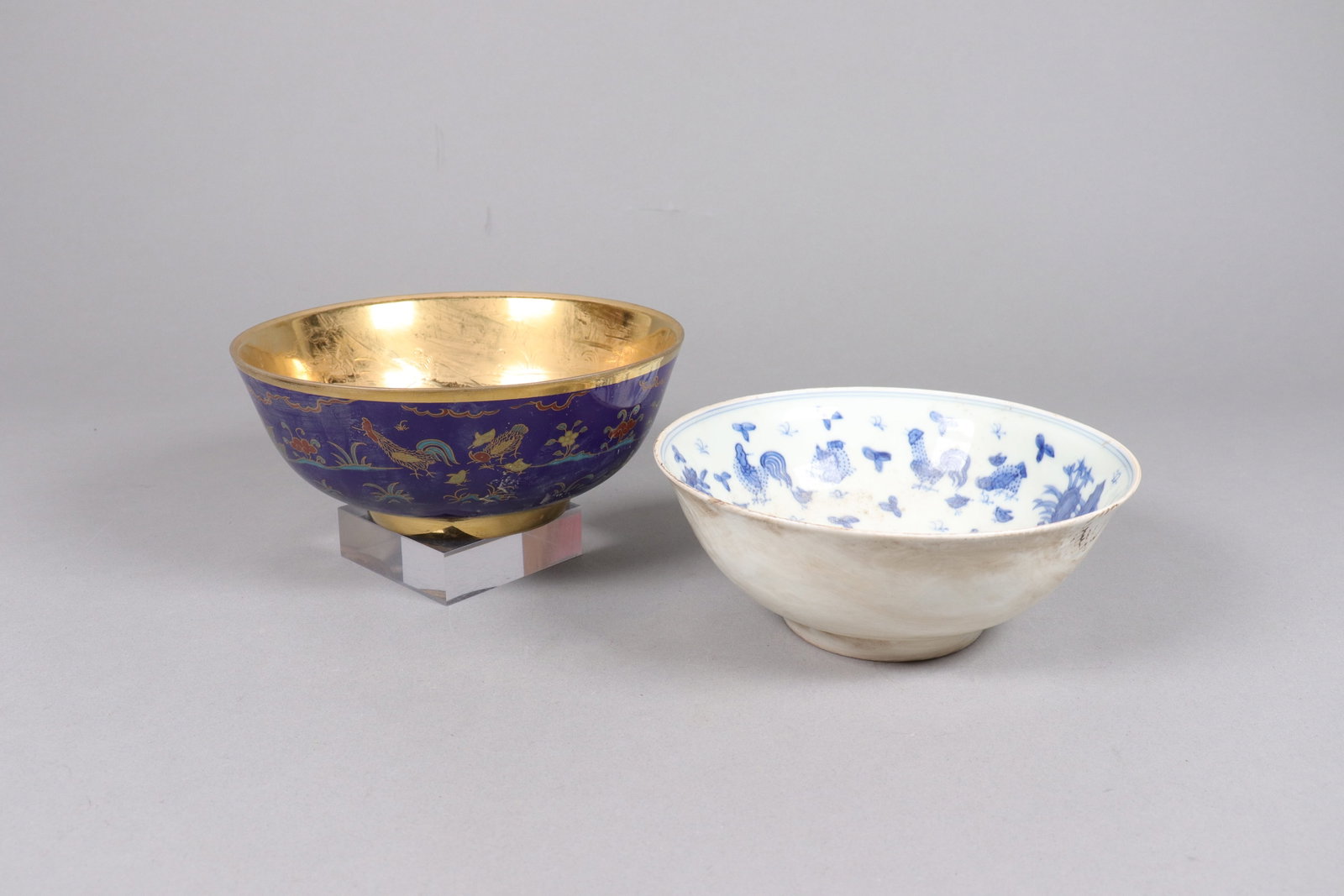 Lots Chinese fine bowls: Lots Chinese fine bowls, largest H: 3" x W: 7.5."