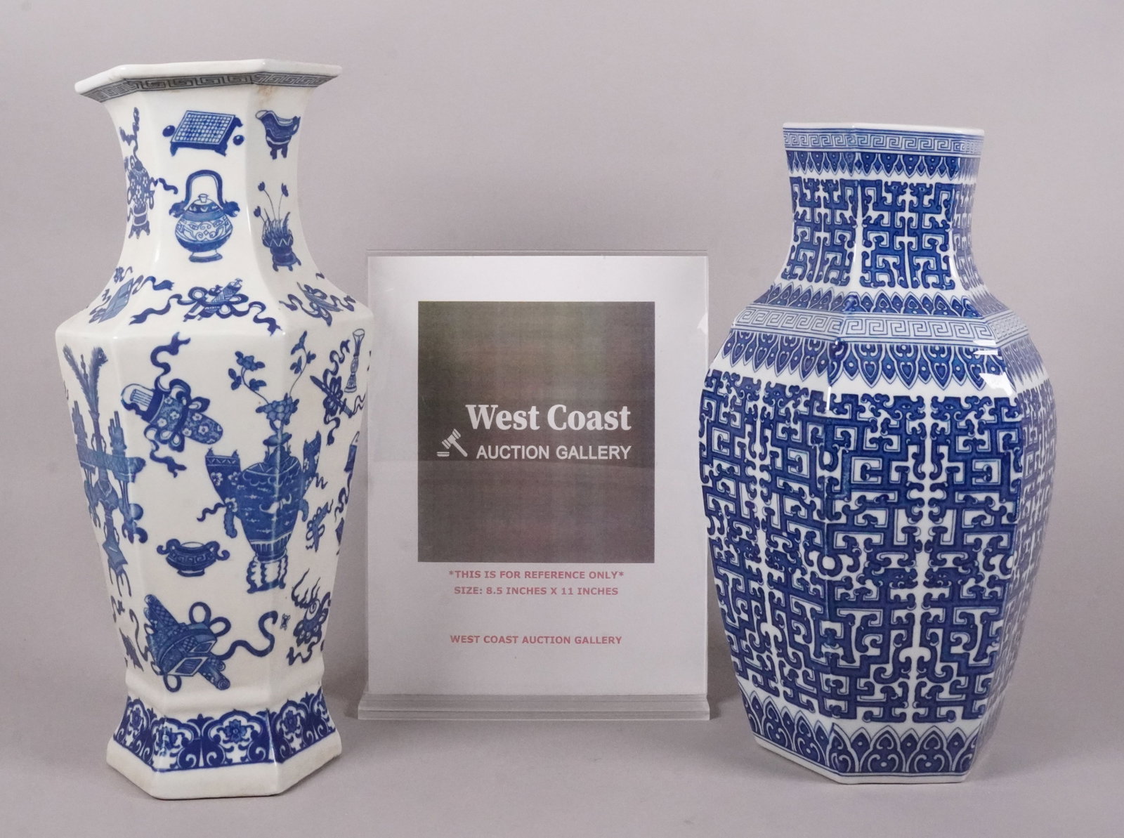 2 Chinese large b/w vase - 2