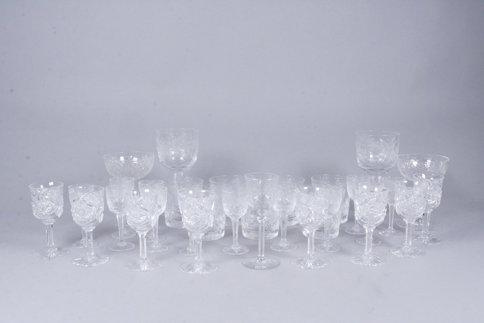 Lots fine vintage crystal cups (1 of 6)