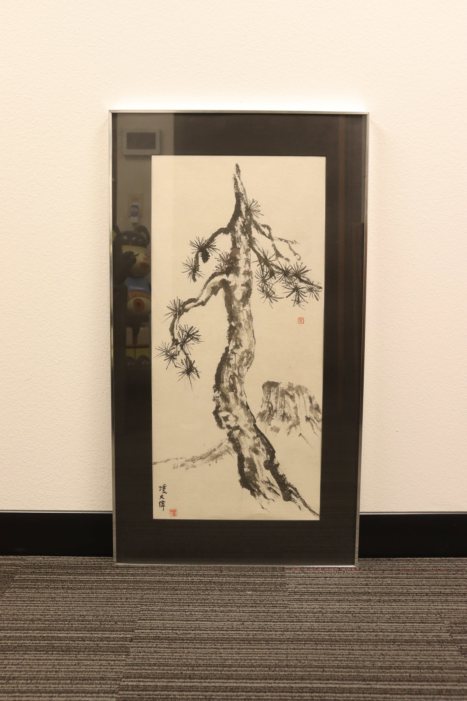 Chinese fine calligraphy framed painting (1 of 5)