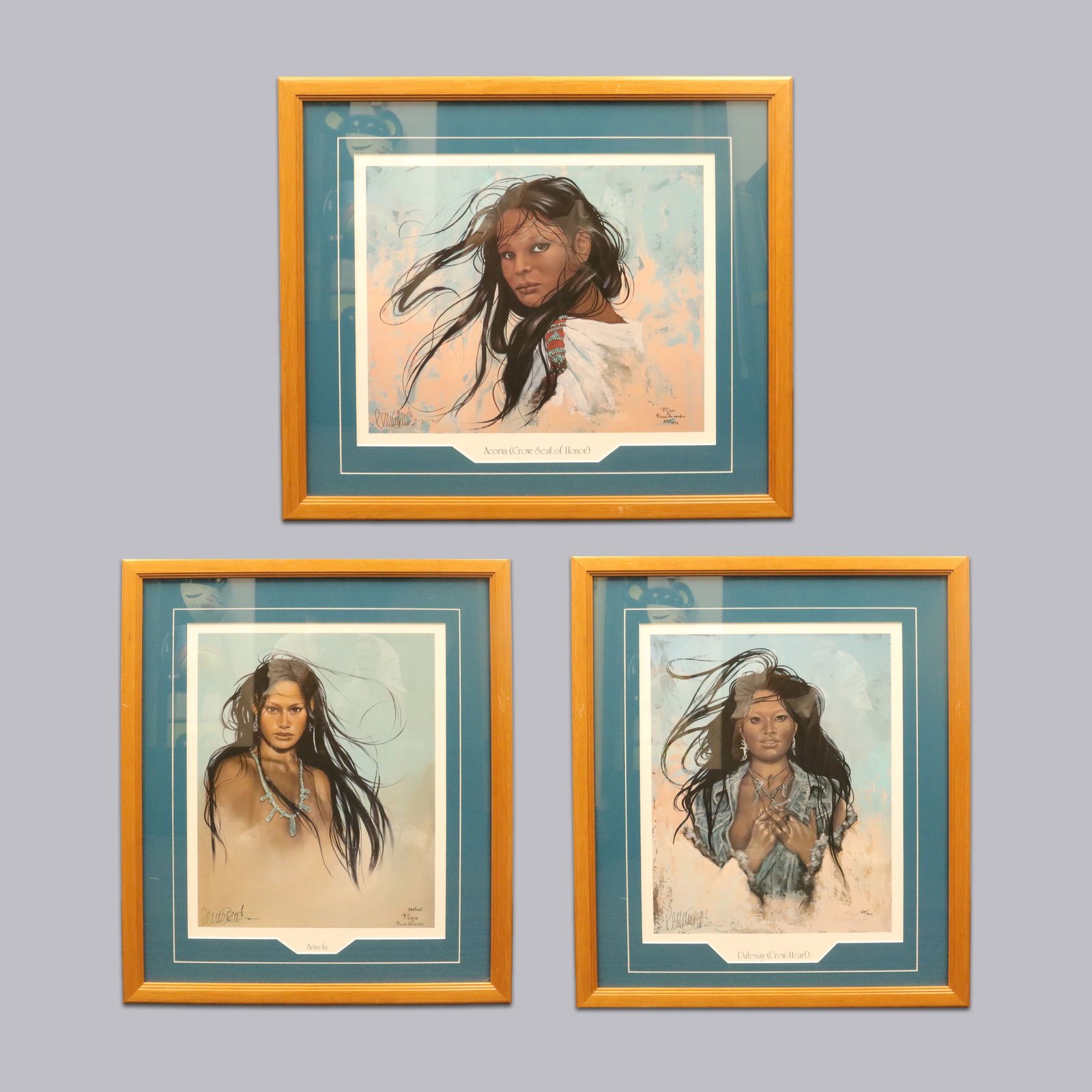 Lots vintage signed art (1 of 12)