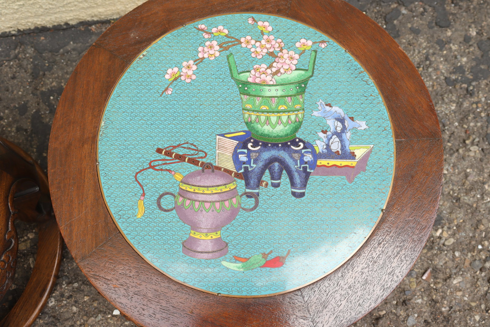 2 Chinese antique drum stool - 4