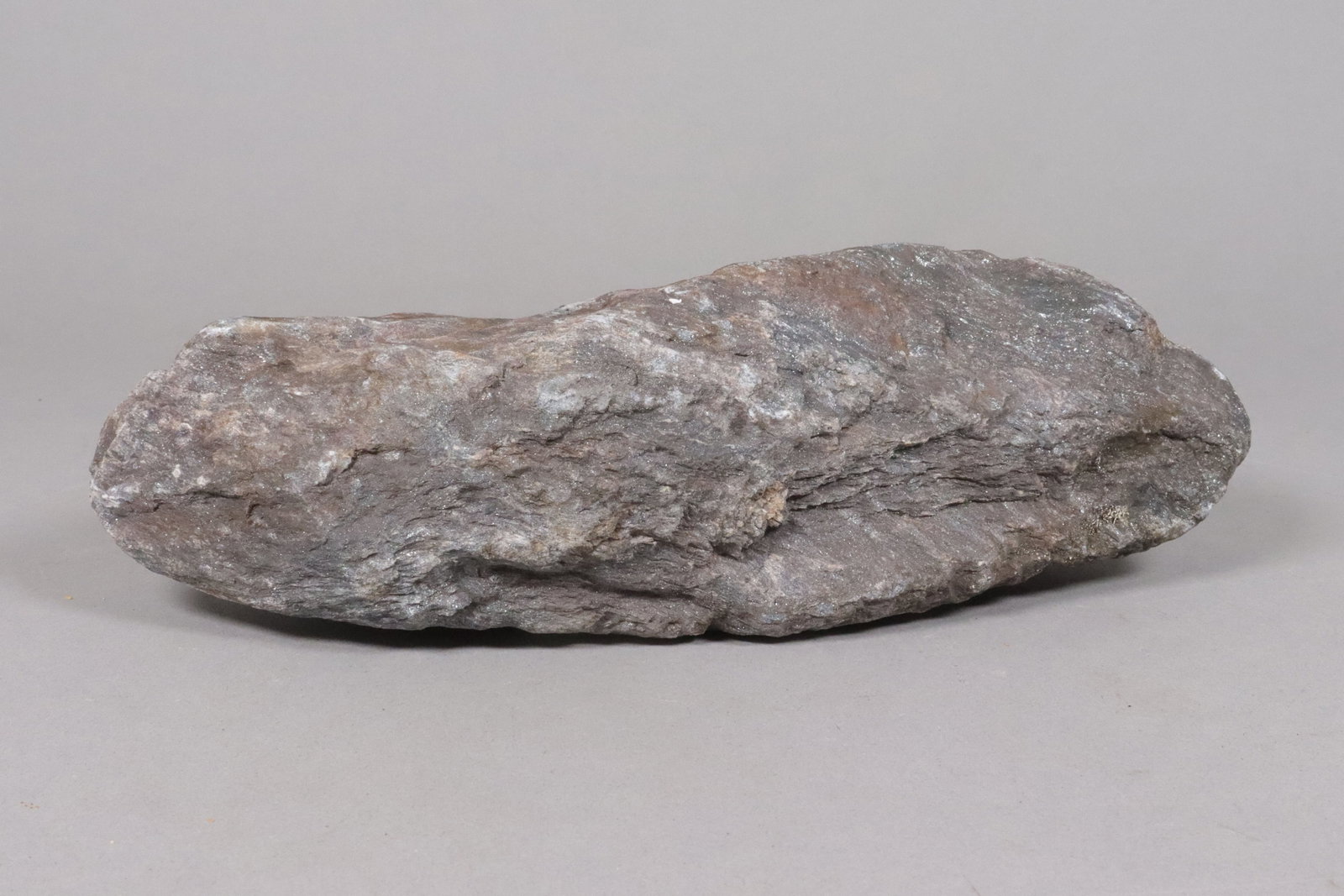 A fine large meteorite: A fine large meteorite. H: 3" x W: 11."