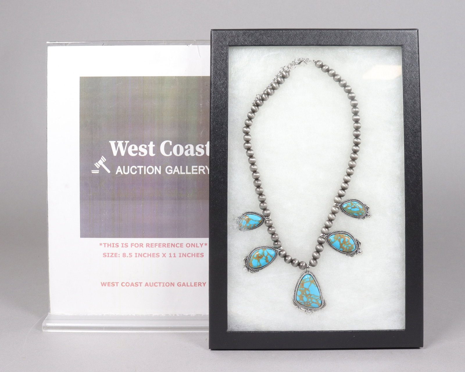 A fine turquoise necklace - 2