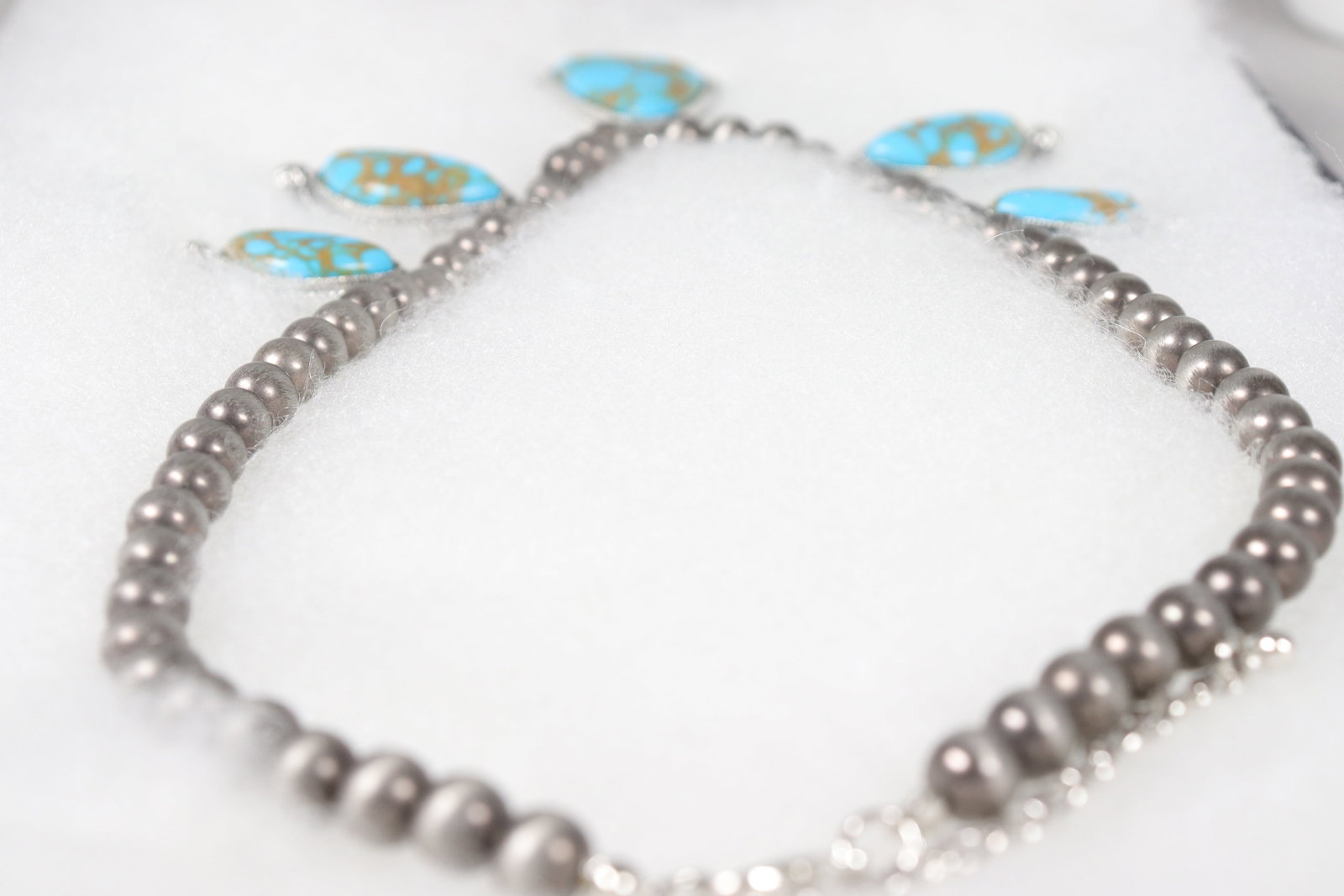 A fine turquoise necklace - 5