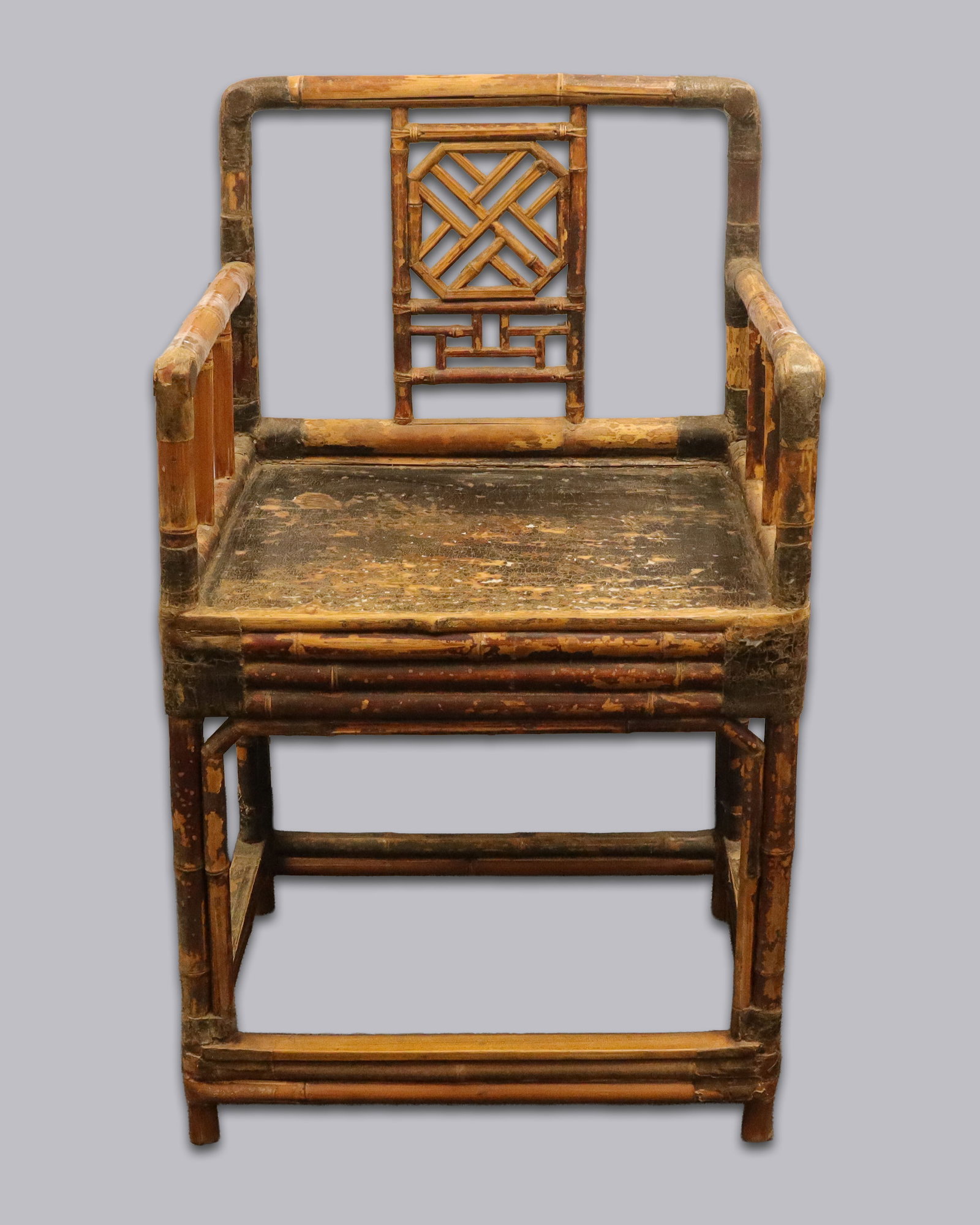 Chinese fine wooden chair: Chinese fine wooden chair. H: 36" x W: 20."