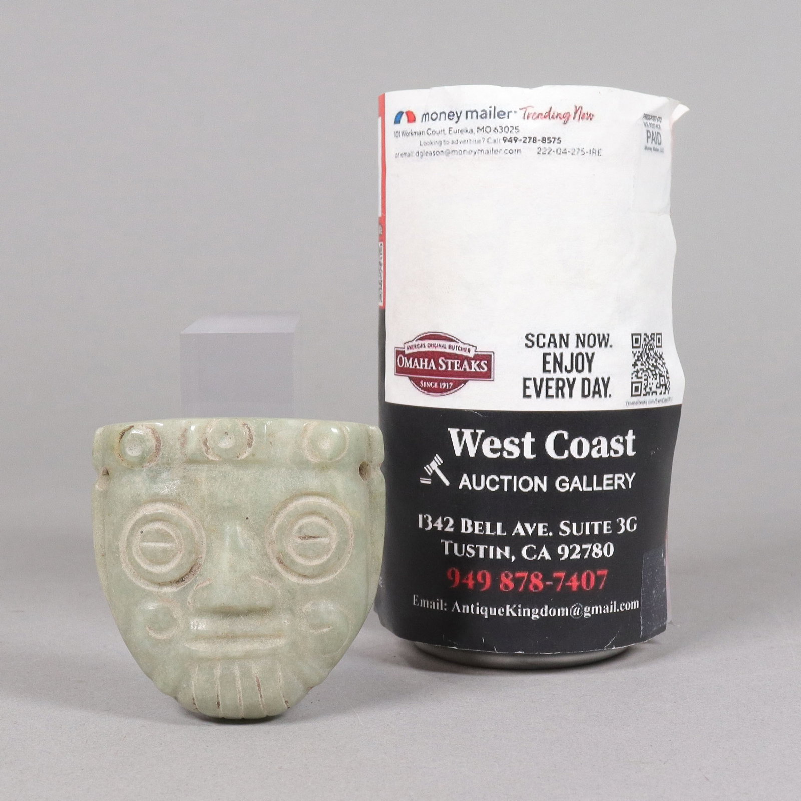 Important Pre-Columbian mask celt - 2