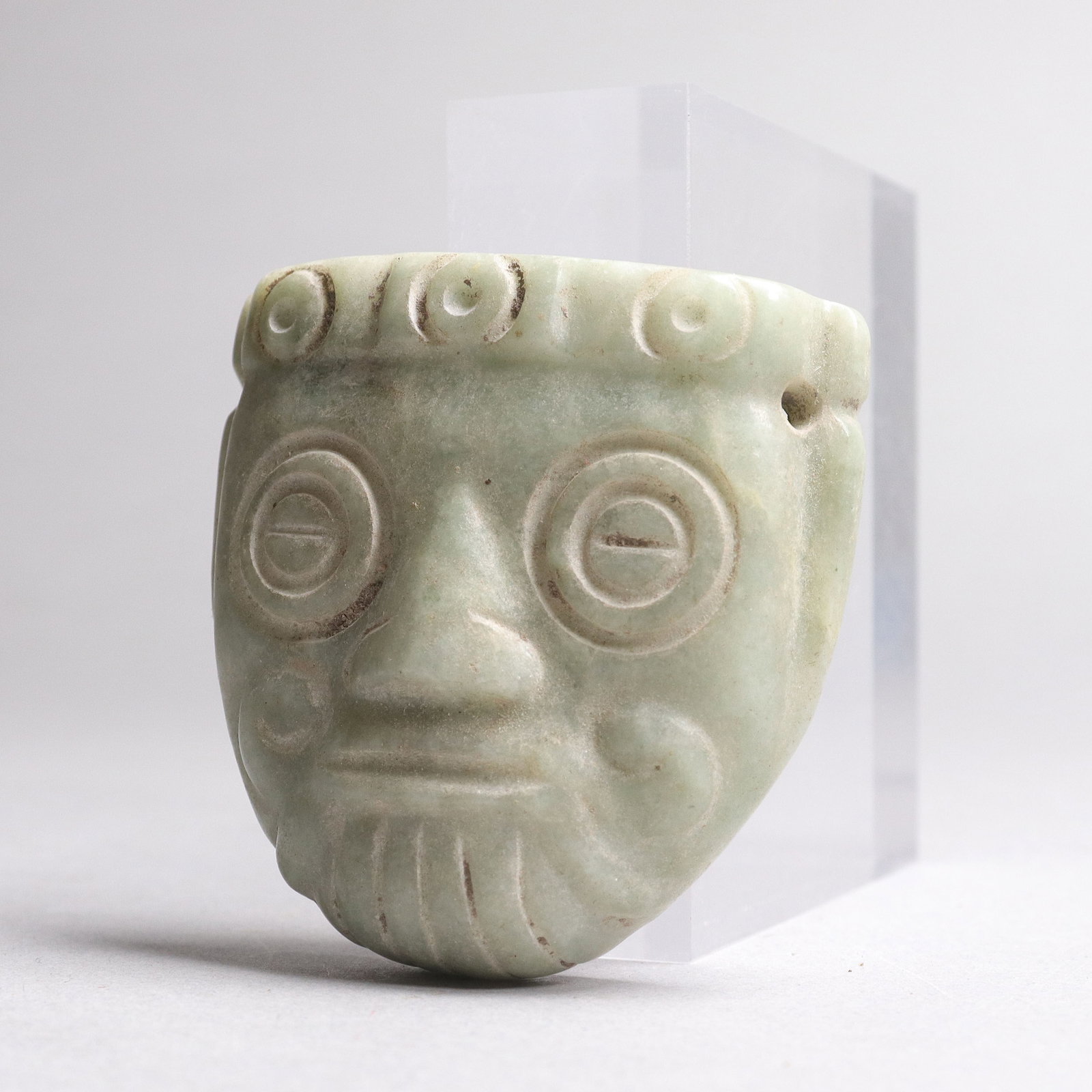 Important Pre-Columbian mask celt - 3