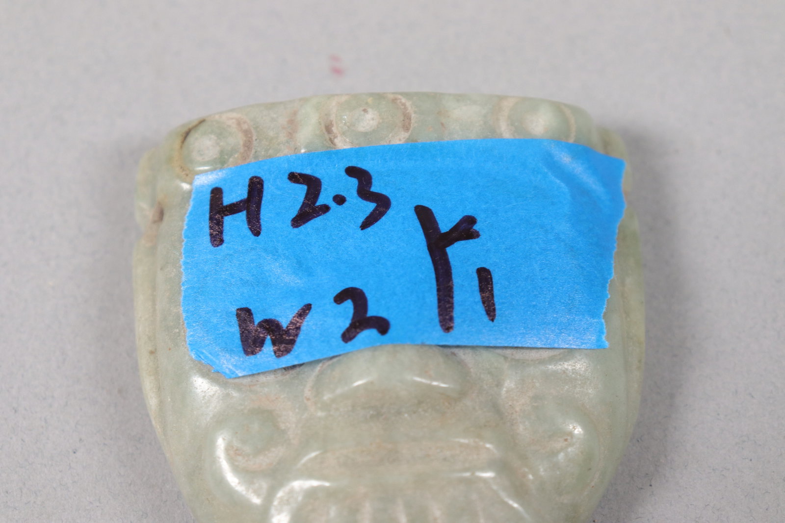 Important Pre-Columbian mask celt - 8