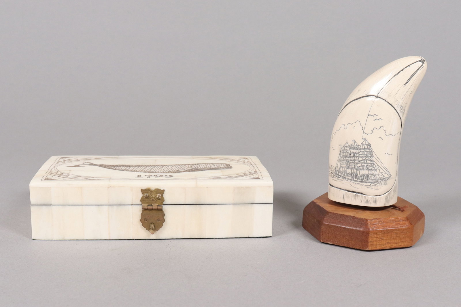 2 estate fine carved items: 2 estate fine carved items. All sales are final, no return.