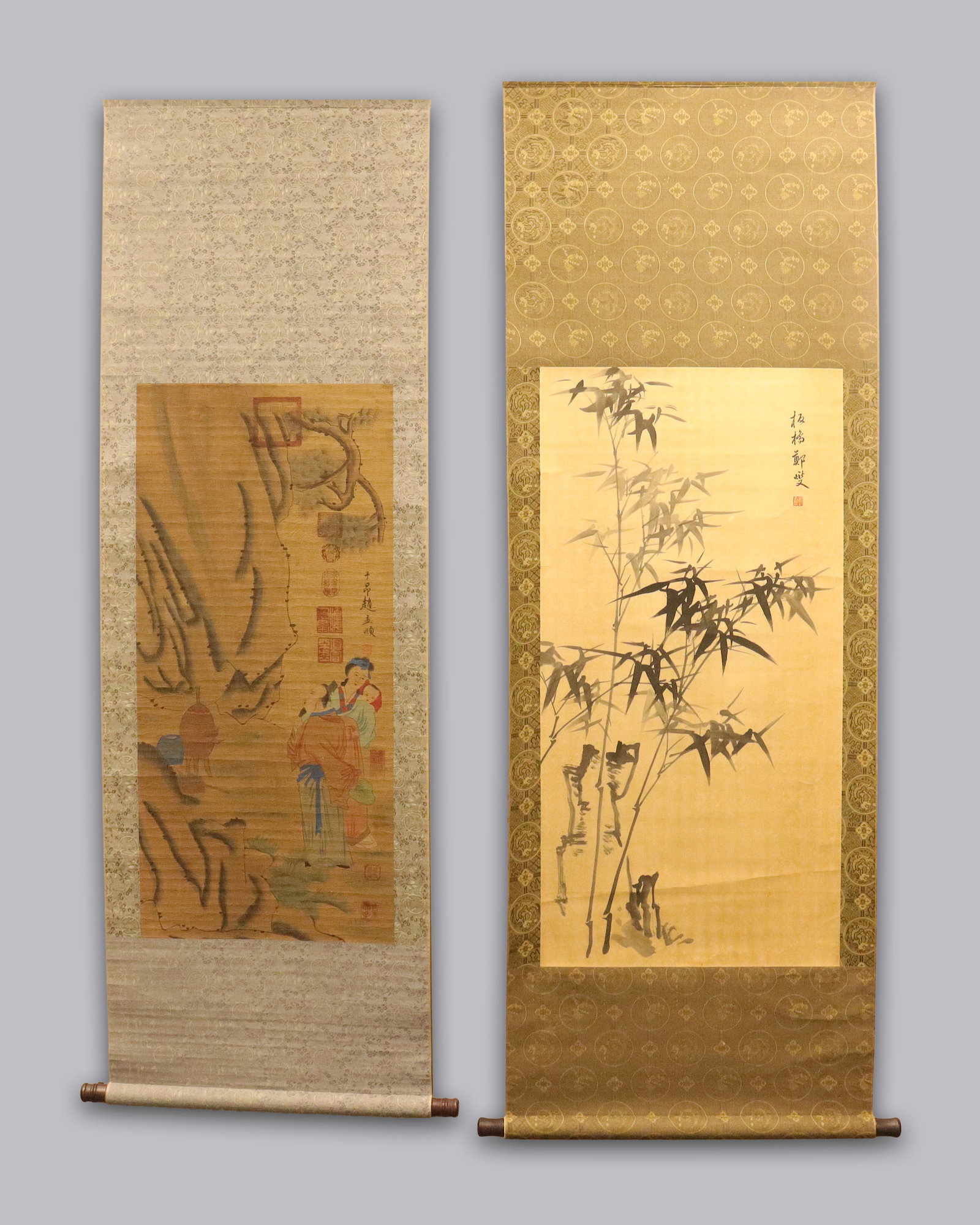 Lots Chinese long scroll paintings (1 of 7)