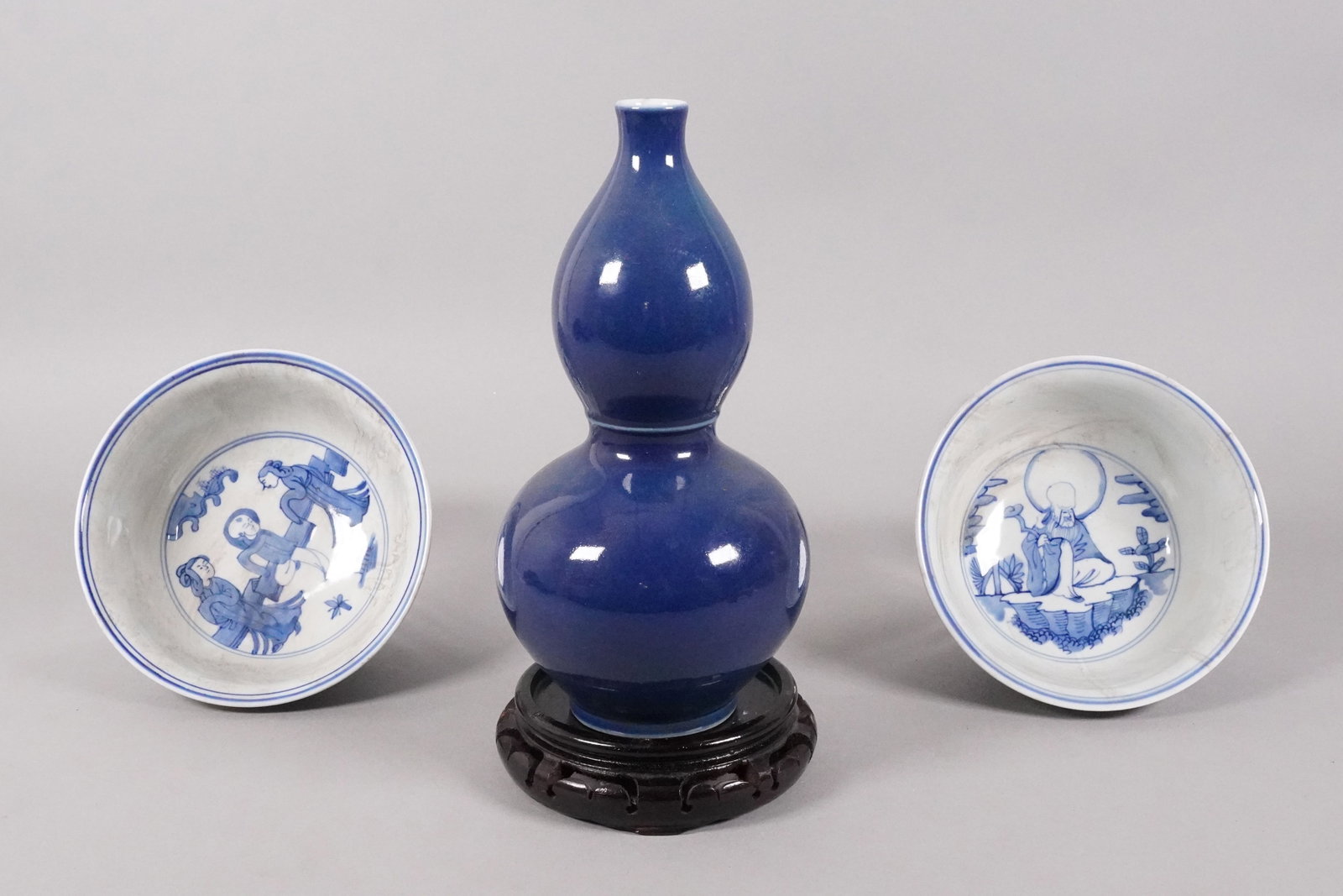 Lots Chinese fine porcelains: Lots Chinese fine porcelains, largest H: 10" x W: 5."