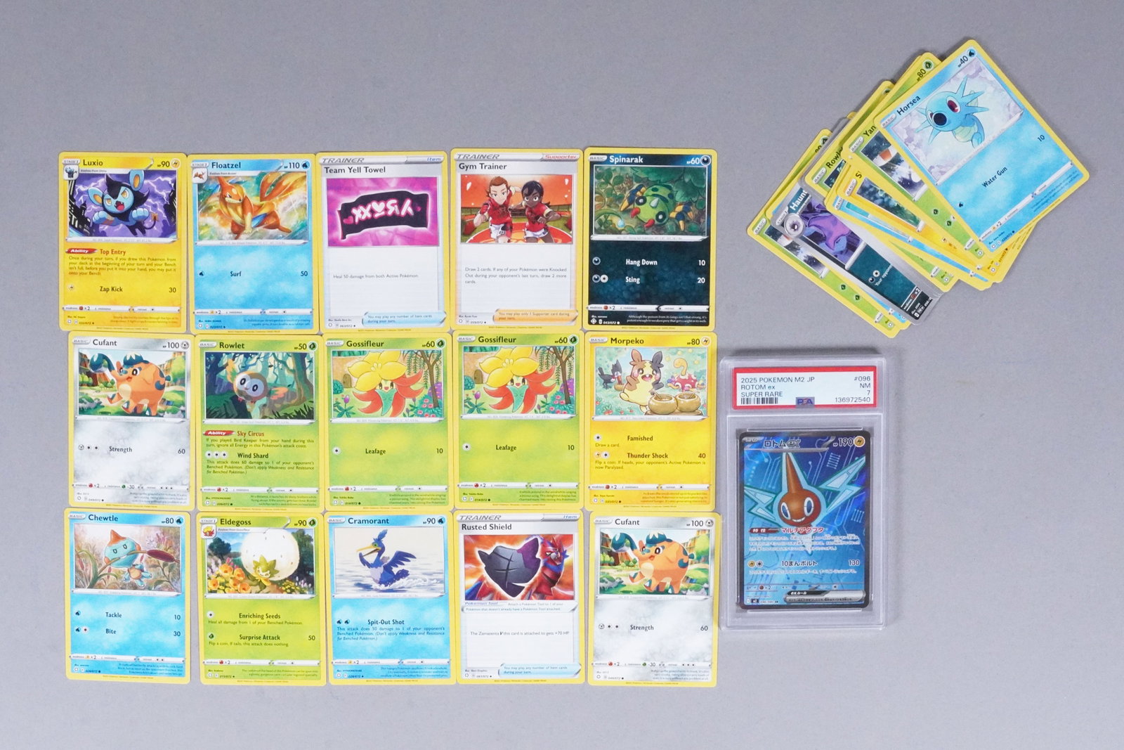 Lots Pokemon cards PSA: Lots Pokemon cards, one is PSA graded. From an estate.