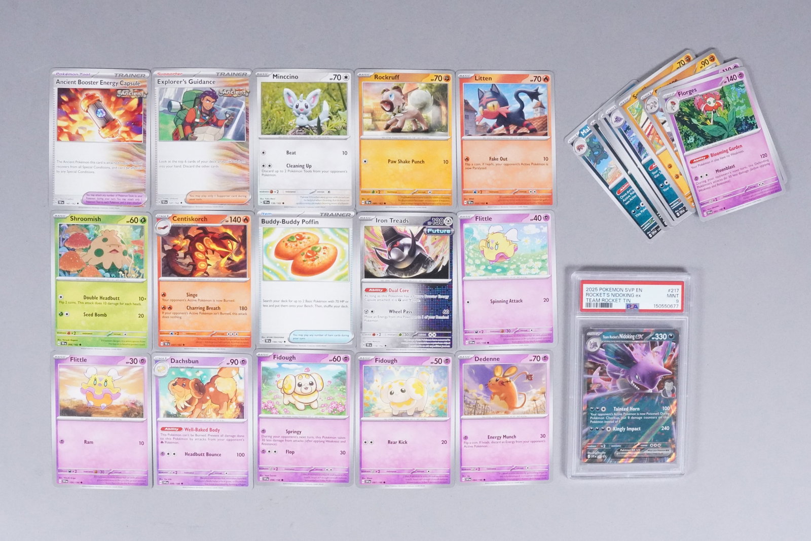 Lots Pokemon cards PSA: Lots Pokemon cards, one is PSA graded. From an estate.
